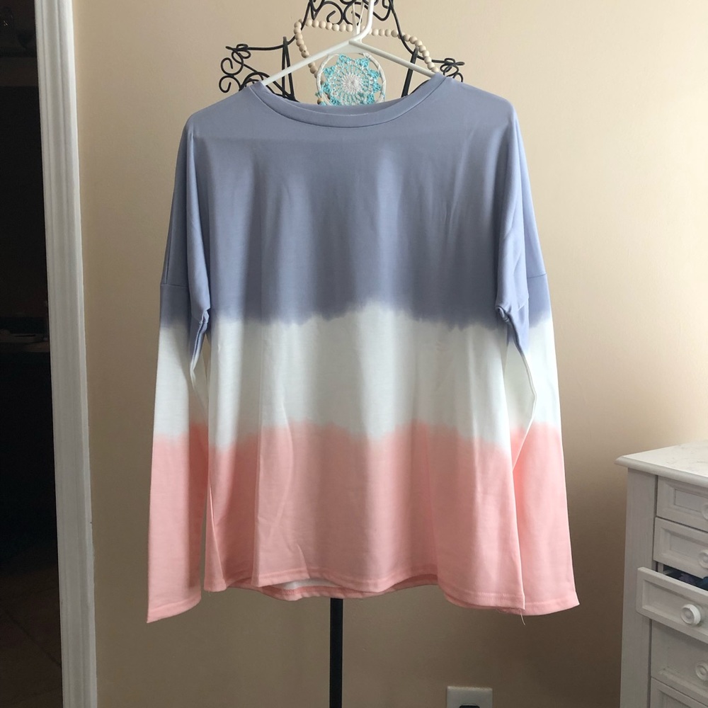 Ombré long sleeve top